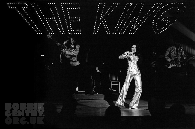 Bobbie performing her Elvis Tribute Las Vegas 1974