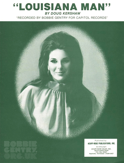 Louisiana Man - Sheet Music 1968