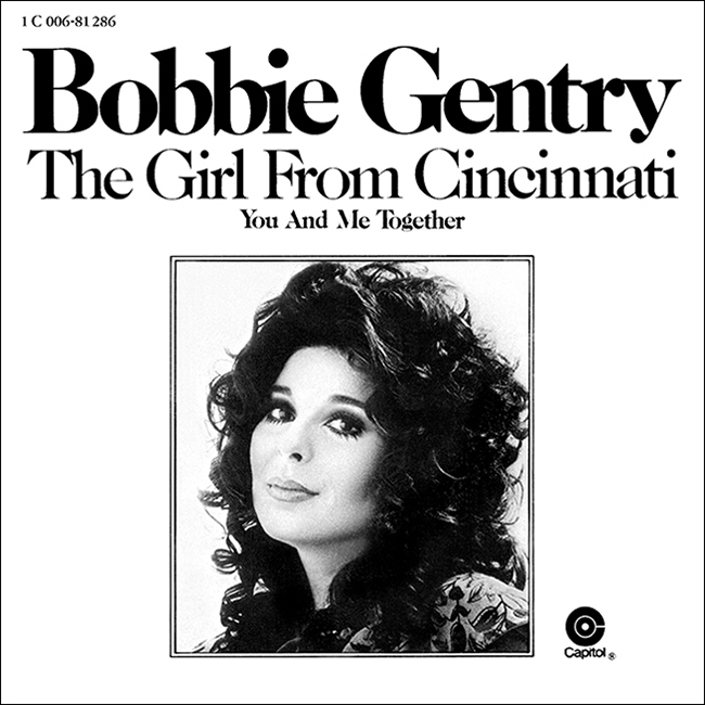 'The Girl from Cincinnati' US single cover 1972