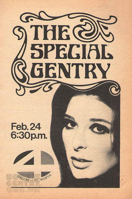 Advert for Bobbie's 1970 US TV programme 'The Special Gentry'