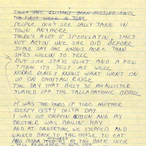 "Ode To Billie Joe" Song Lyrics, 1967